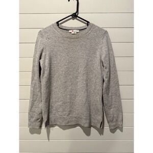 Boden Grey‎ 100% Cashmere Crew Neck Long Sleeve Sweater Women's Size S